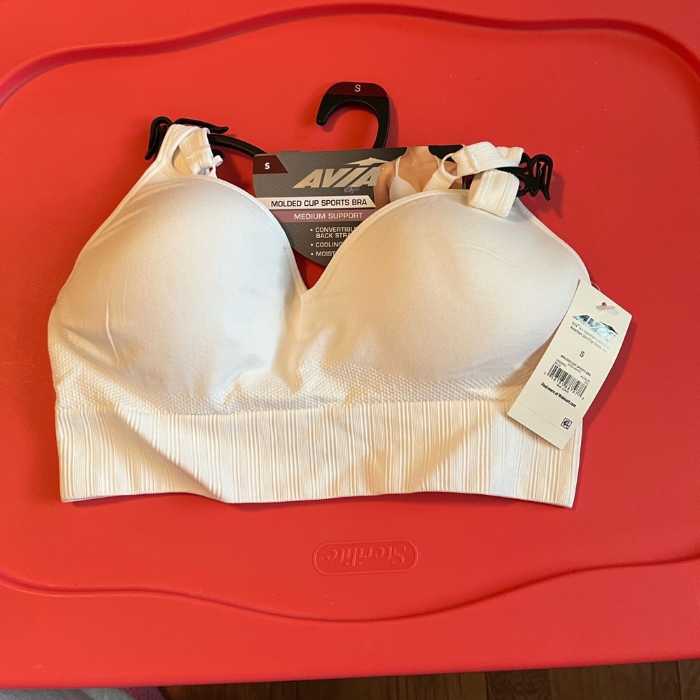 Avia Women's White Sports Bra